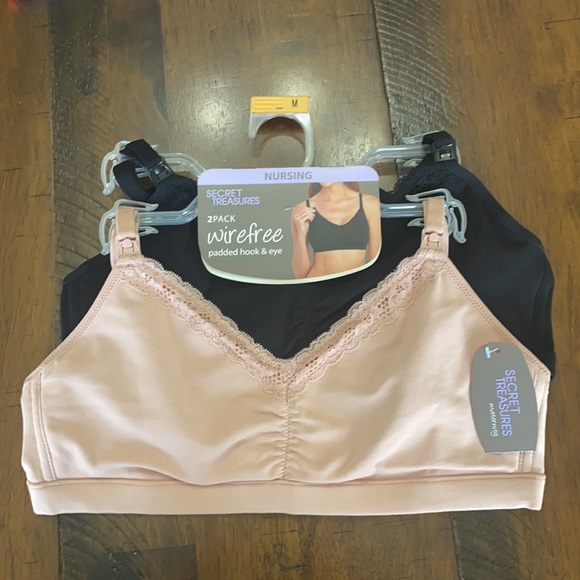 Maternity Cotton Lace Trim Bra, 2 Pack - Picture 6 of 10